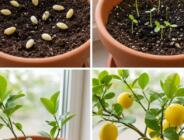 Bir saksıda limon çekirdeği ba’kınnasıl yetiştirilir