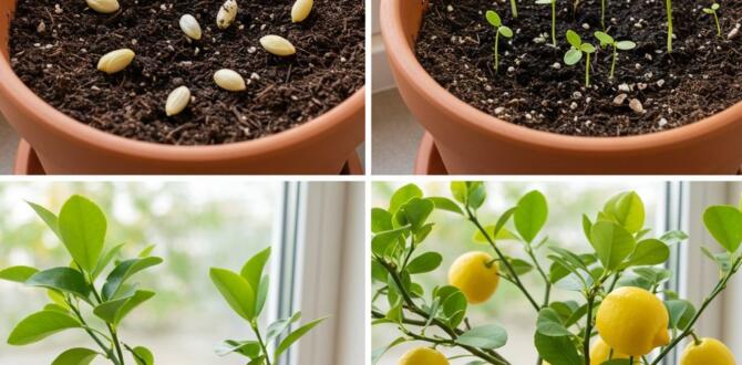 Bir saksıda limon çekirdeği ba’kınnasıl yetiştirilir